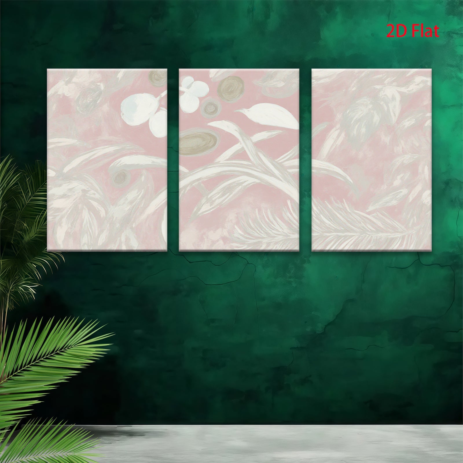 2D flat 1pc Botanical wildflower study delicate floral art print gallery wrapped canvas bedroom living room farmhouse modern minimalist wall decor