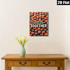 2D flat 1pc Candy Land Vibrant Sweet Treats Wall Art Kitchen Decor Dining Room Playroom Modern Farmhouse Gallery Wrapped Canvas Prints Cozy Home