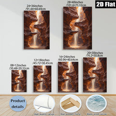 2D flat 1pc Canyon Light Beam Desertscape Wall Art for Living Room Bedroom Modern Farmhouse Decor Gallery Wrapped Canvas Prints Ready to Hang Large Size