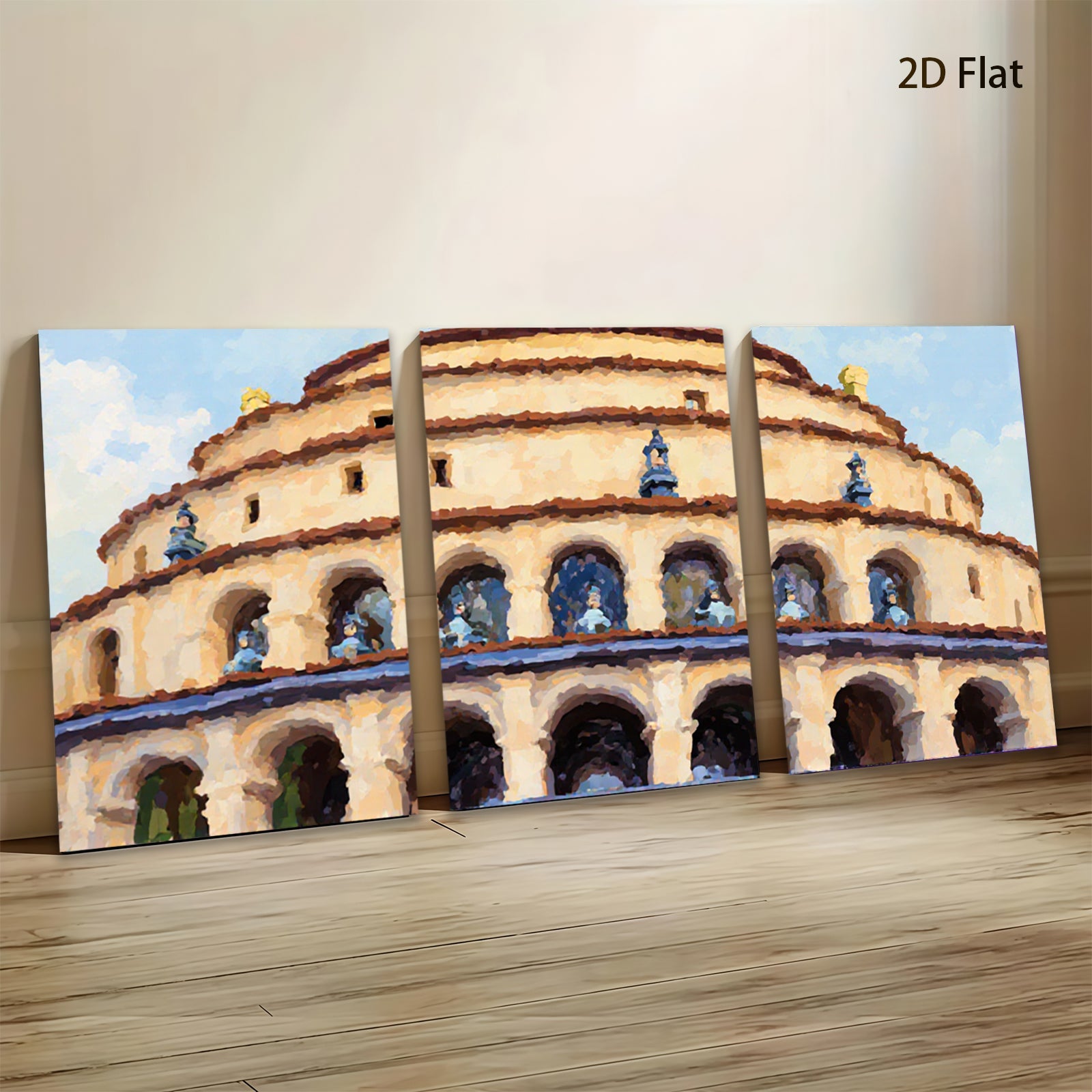 2D flat 1pc Capitol Building Washington DC Art Print Wall Decor Living Room Bedroom Office Modern Farmhouse Gallery Wrapped Canvas