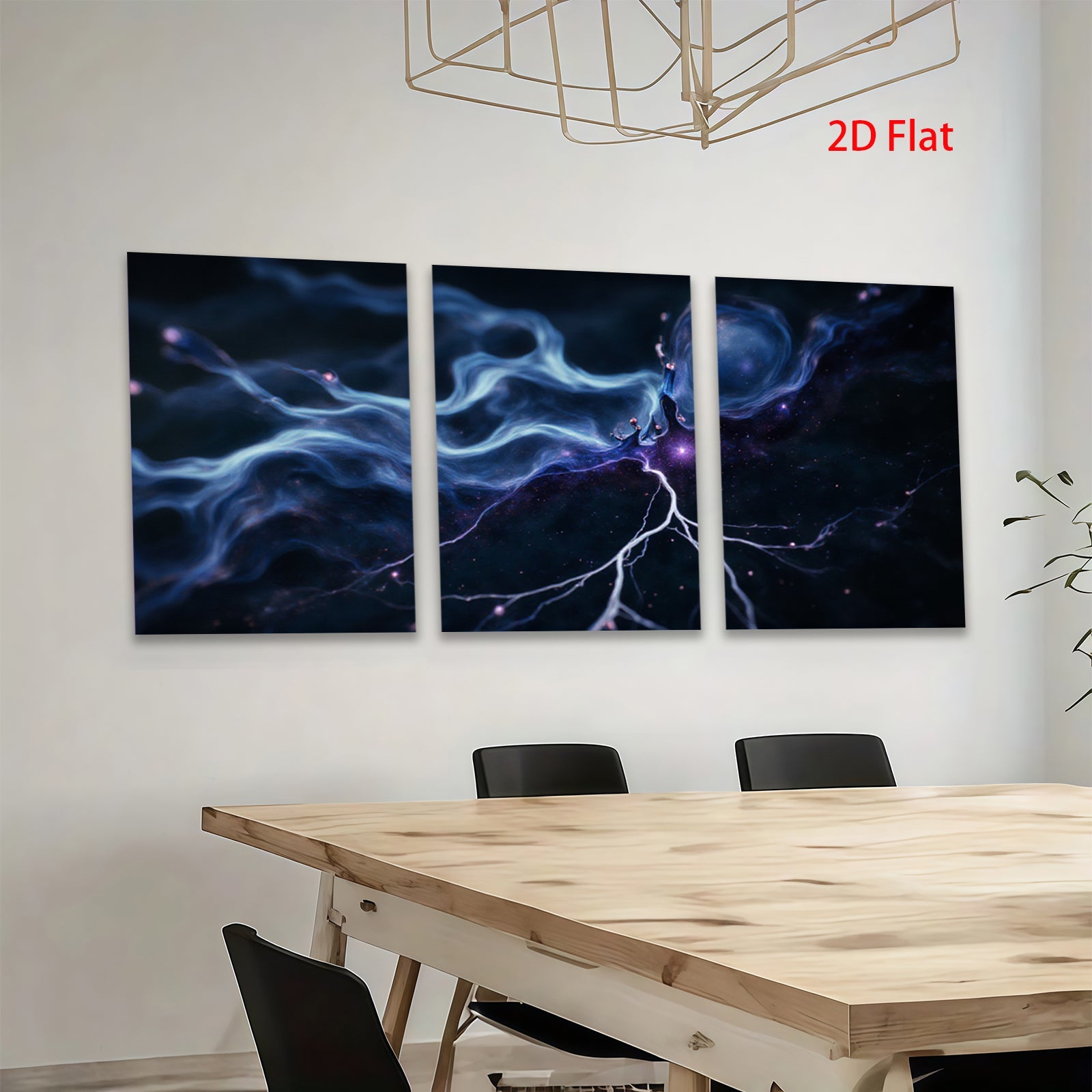 2D flat 1pc Celestial Bloom Abstract Galaxy Wall Art Modern Home Decor Living Room Bedroom Canvas Prints Large Size Trending Now Farmhouse Style