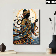 2D flat 1pc Celestial Dancer Wall Art Bohemian Decor Living Room Bedroom Gallery Wrapped Canvas Prints Modern Artwork Home Decorations Large Size