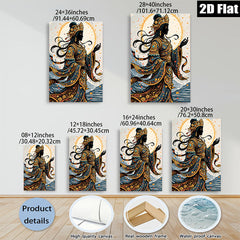 2D flat 1pc Celestial Dancer Wall Art Bohemian Decor Living Room Bedroom Gallery Wrapped Canvas Prints Modern Artwork Home Decorations Large Size