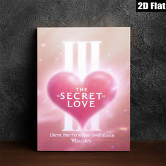 2D flat 1pc Celestial Hearts Pink Canvas Wall Art Modern Farmhouse Decor Bedroom Living Room Gallery Wrapped Ready to Hang Inspirational