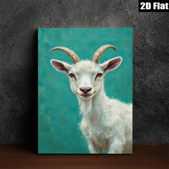 2D flat 1pc Charming Farm Animal Portrait Wall Decor for Living Room Bedroom Kids Room Modern Art Canvas Prints Rustic Chic Home Decorations