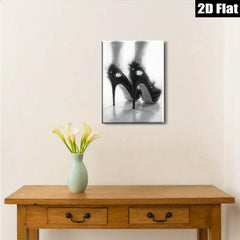 2D flat 1pc Chic High Heels Fashionable Glamorous Wall Art Living Room Bedroom Decor Modern Minimalist Art Prints Canvas Paintings Home Décor
