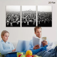 2D flat 1pc Cityscape Laundry Day Vibrant Wall Art Modern Farmhouse Decor Living Room Bedroom Gallery Wrapped Canvas Prints