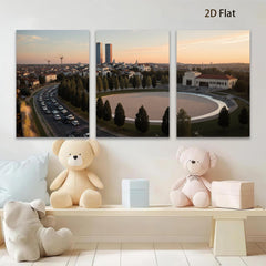 2D flat 1pc Cityscape View Modern Wall Art Living Room Bedroom Decor Farmhouse Style Canvas Prints Inspirational Home Artwork Trending Now Gallery Wrapped