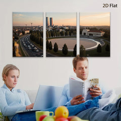 2D flat 1pc Cityscape View Modern Wall Art Living Room Bedroom Decor Farmhouse Style Canvas Prints Inspirational Home Artwork Trending Now Gallery Wrapped