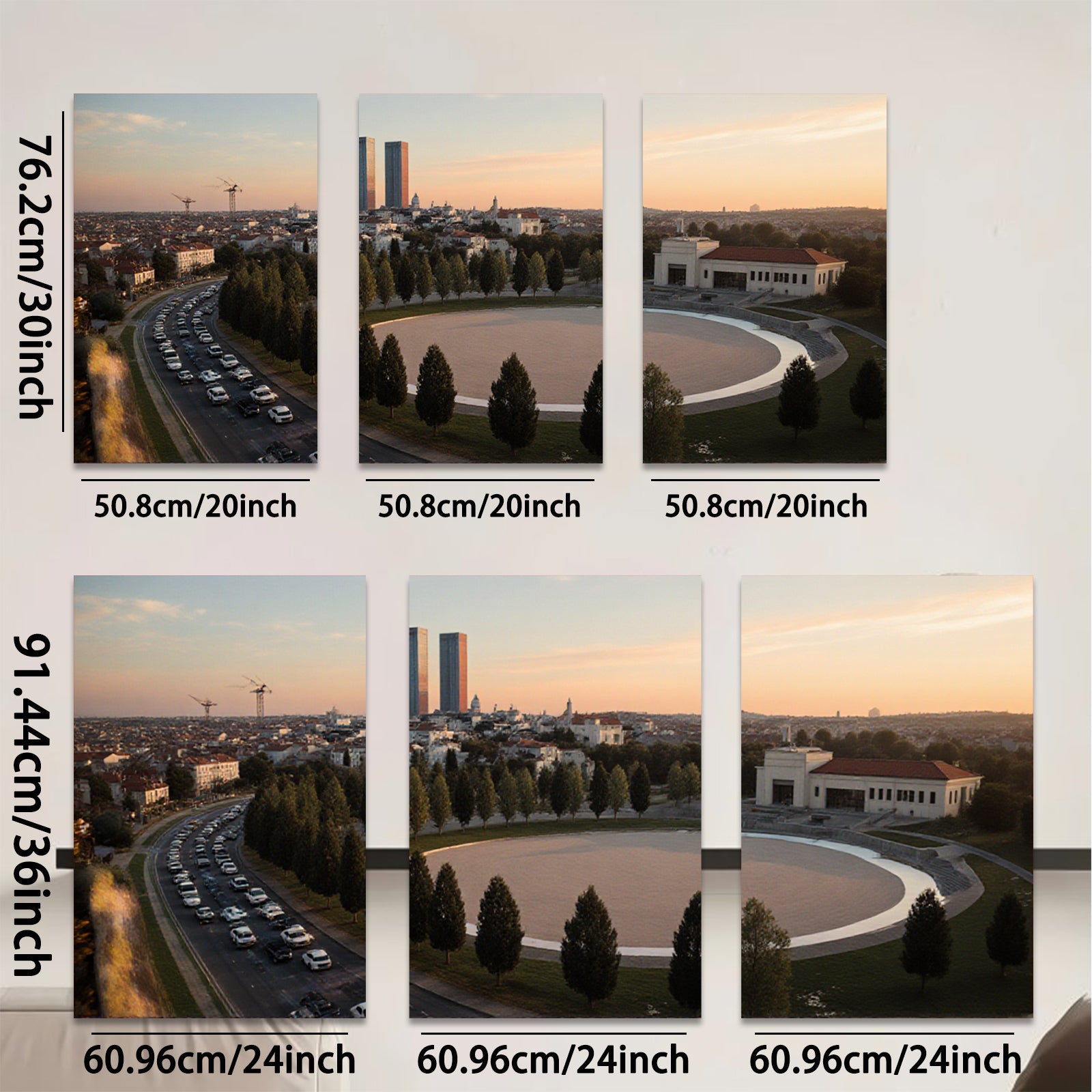 2D flat 1pc Cityscape View Modern Wall Art Living Room Bedroom Decor Farmhouse Style Canvas Prints Inspirational Home Artwork Trending Now Gallery Wrapped