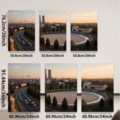 2D flat 1pc Cityscape View Modern Wall Art Living Room Bedroom Decor Farmhouse Style Canvas Prints Inspirational Home Artwork Trending Now Gallery Wrapped