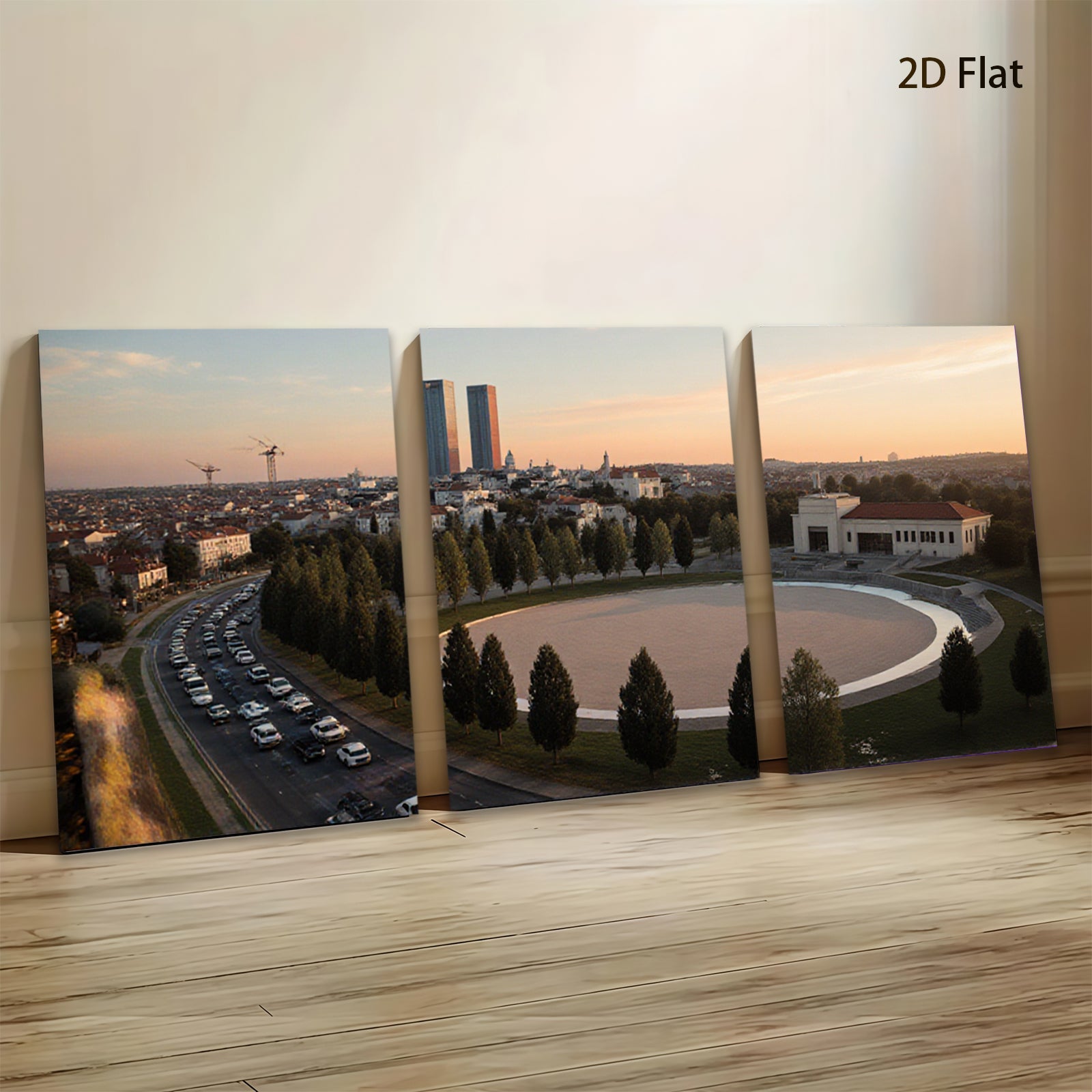 2D flat 1pc Cityscape View Modern Wall Art Living Room Bedroom Decor Farmhouse Style Canvas Prints Inspirational Home Artwork Trending Now Gallery Wrapped