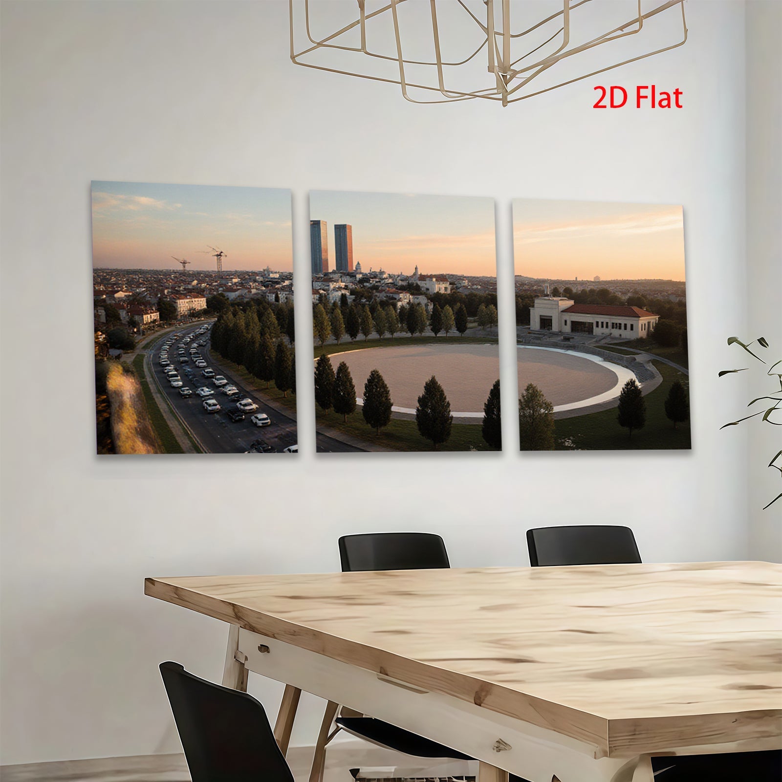 2D flat 1pc Cityscape View Modern Wall Art Living Room Bedroom Decor Farmhouse Style Canvas Prints Inspirational Home Artwork Trending Now Gallery Wrapped