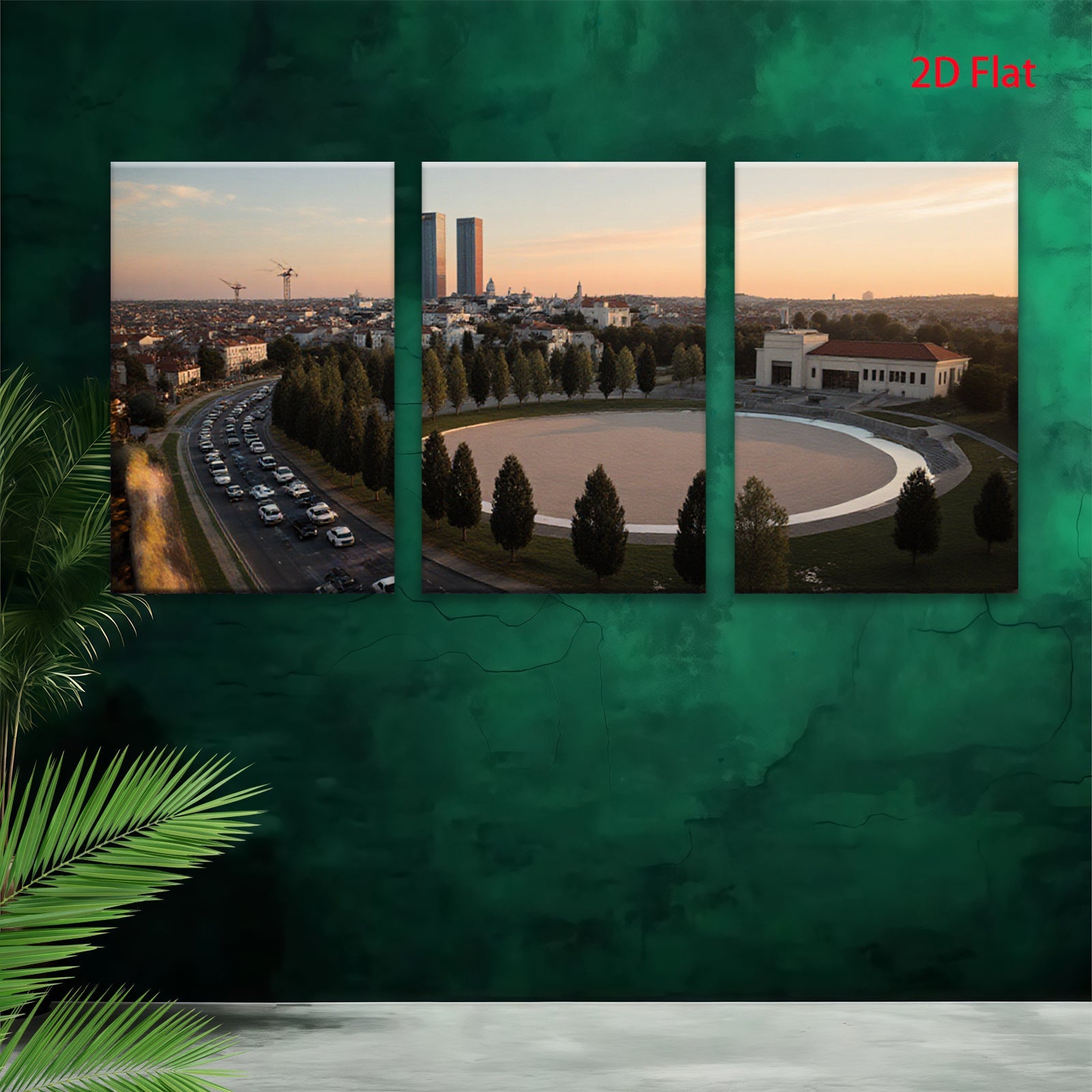2D flat 1pc Cityscape View Modern Wall Art Living Room Bedroom Decor Farmhouse Style Canvas Prints Inspirational Home Artwork Trending Now Gallery Wrapped