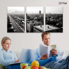 2D flat 1pc Cityscape View Modern Wall Art Living Room Bedroom Home Decor Farmhouse Style Canvas Prints Large Size Trending Now
