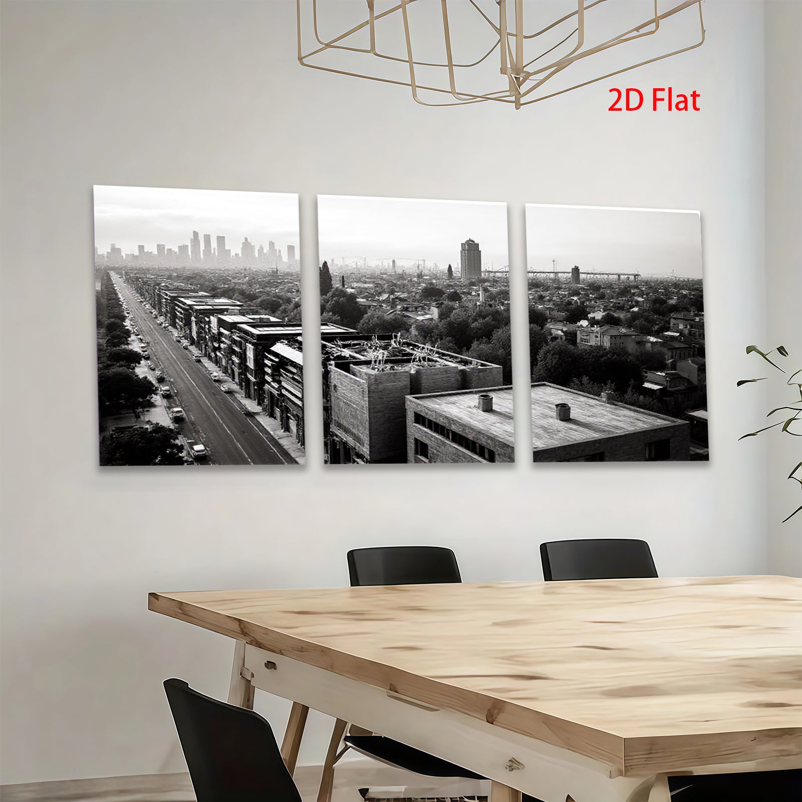 2D flat 1pc Cityscape View Modern Wall Art Living Room Bedroom Home Decor Farmhouse Style Canvas Prints Large Size Trending Now