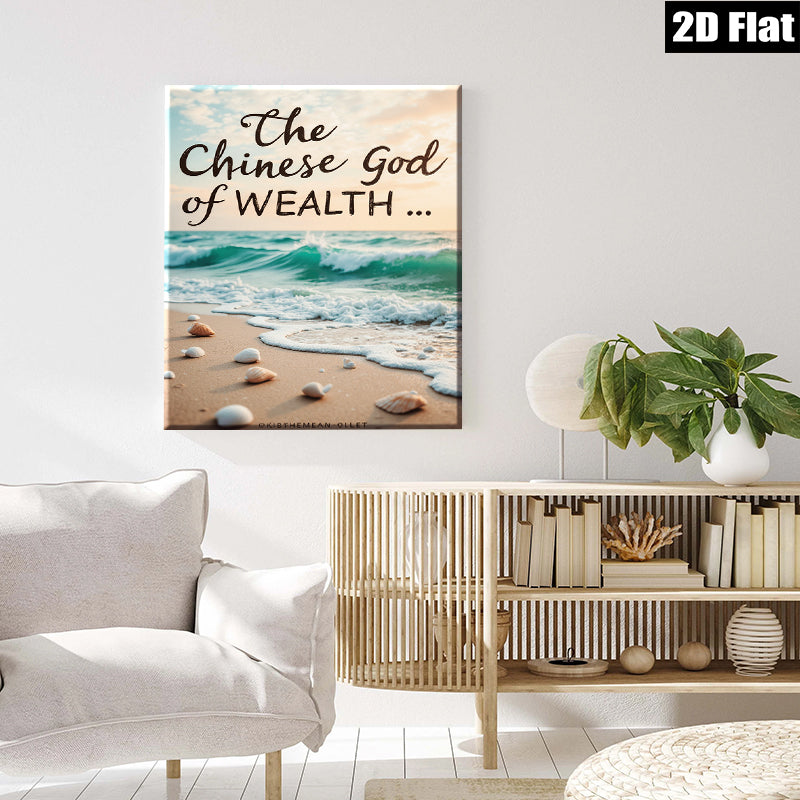 2D flat 1pc Coastal Beach Shells Ocean Wave Serenity Living Room Bedroom Wall Decor Farmhouse Style Gallery Wrapped Canvas Print for Home Decoration Modern Art