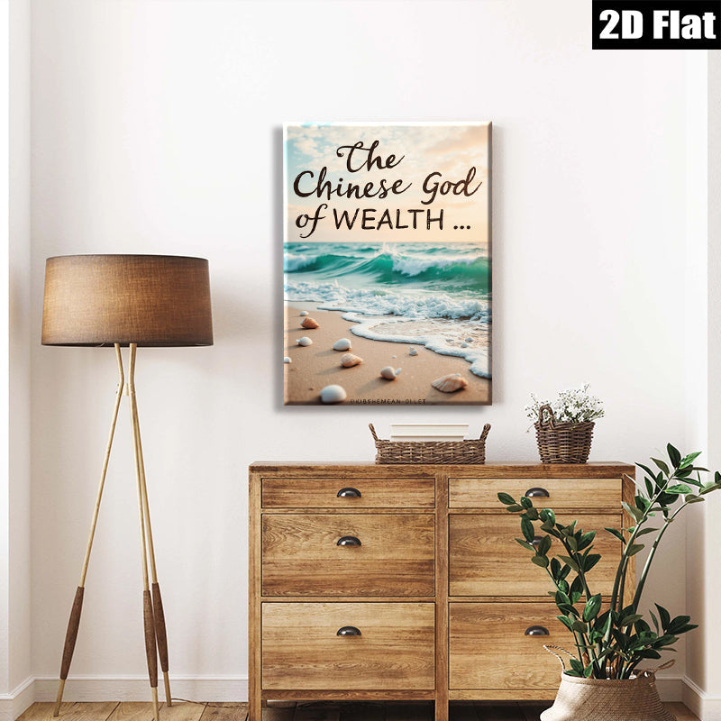 2D flat 1pc Coastal Beach Shells Ocean Wave Serenity Living Room Bedroom Wall Decor Farmhouse Style Gallery Wrapped Canvas Print for Home Decoration Modern Art