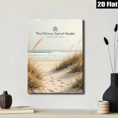 2D flat 1pc Coastal Dune Grass Beach Scene Wall Art for Living Room Bedroom Home Decor Farmhouse Style Canvas Prints Modern Aesthetic Gallery Wrapped Ready to Hang