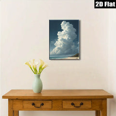 2D flat 1pc Coastal Majesty Dramatic Sky Beach Scene Wall Decor Living Room Bedroom Modern Farmhouse Gallery Wrapped Canvas Prints Ready To Hang