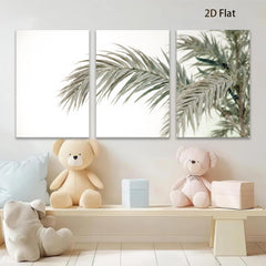 2D flat 1pc Coastal Palm Frond Beach Wall Art Living Room Bedroom Decor Gallery Wrapped Canvas Prints Modern Farmhouse Rustic Home Decorations