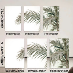 2D flat 1pc Coastal Palm Frond Beach Wall Art Living Room Bedroom Decor Gallery Wrapped Canvas Prints Modern Farmhouse Rustic Home Decorations