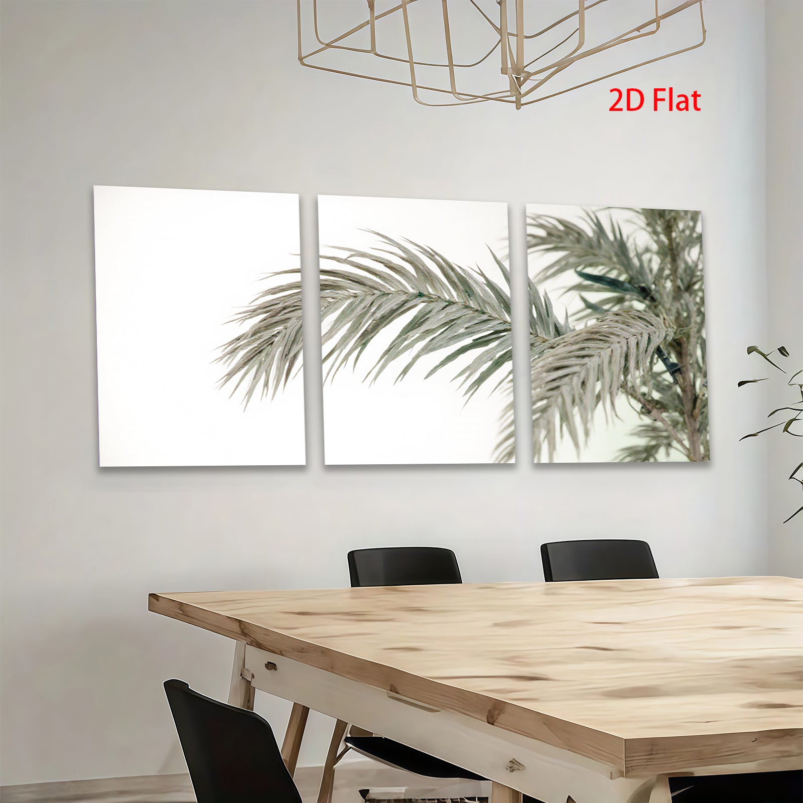 2D flat 1pc Coastal Palm Frond Beach Wall Art Living Room Bedroom Decor Gallery Wrapped Canvas Prints Modern Farmhouse Rustic Home Decorations