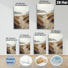2D flat 1pc Coastal Pathway Beach Dunes Serenity Living Room Bedroom Wall Decor Farmhouse Style Gallery Wrapped Canvas Print Modern Minimalist Aesthetic