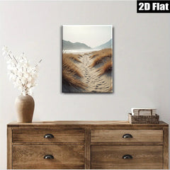 2D flat 1pc Coastal Pathway Beach Dunes Serenity Living Room Bedroom Wall Decor Farmhouse Style Gallery Wrapped Canvas Print Modern Minimalist Aesthetic