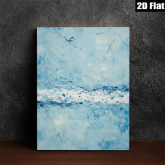 2D flat 1pc Coastal Serenity Abstract Ocean Waves Wall Art Decor for Living Room Bedroom Modern Farmhouse Gallery Wrapped Canvas Prints Ready to Hang