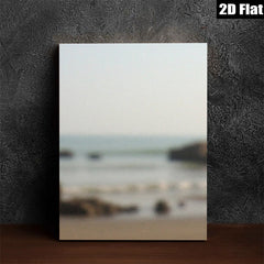 2D flat 1pc Coastal Serenity Beach Waves Ocean View Wall Art Decor for Living Room Bedroom Bathroom Modern Farmhouse Gallery Wrapped Canvas Prints Ready to Hang