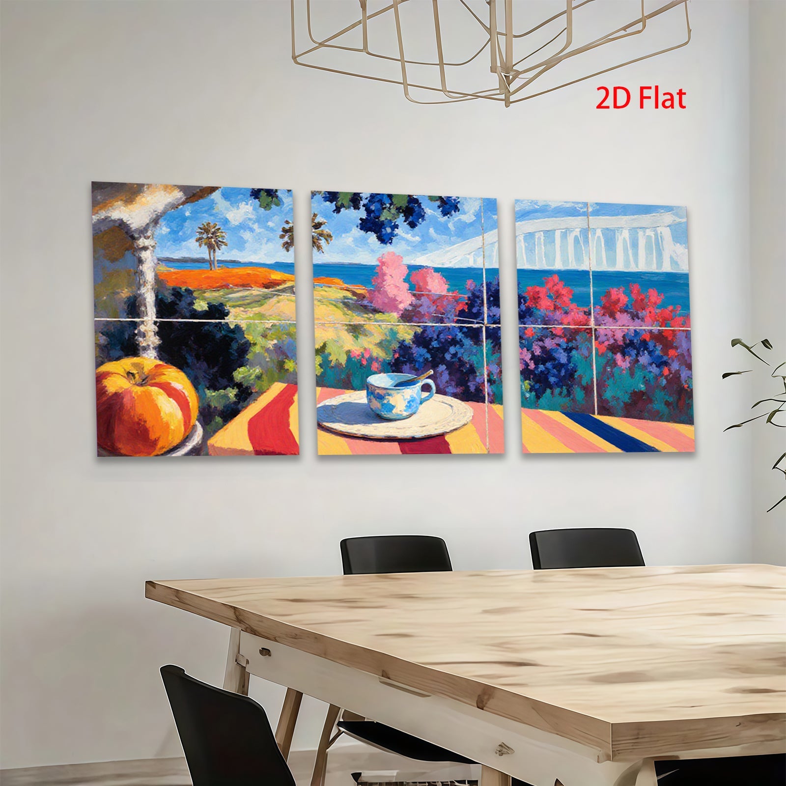 2D flat 1pc Coastal Still Life with Golden Gate Bridge View Living Room Bedroom Wall Decor Farmhouse Style Canvas Prints Modern Art