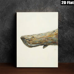 2D flat 1pc Coastal Whale Painting Ocean Art for Living Room Bedroom Wall Decor Farmhouse Style Modern Canvas Prints Gallery Wrapped Ready to Hang
