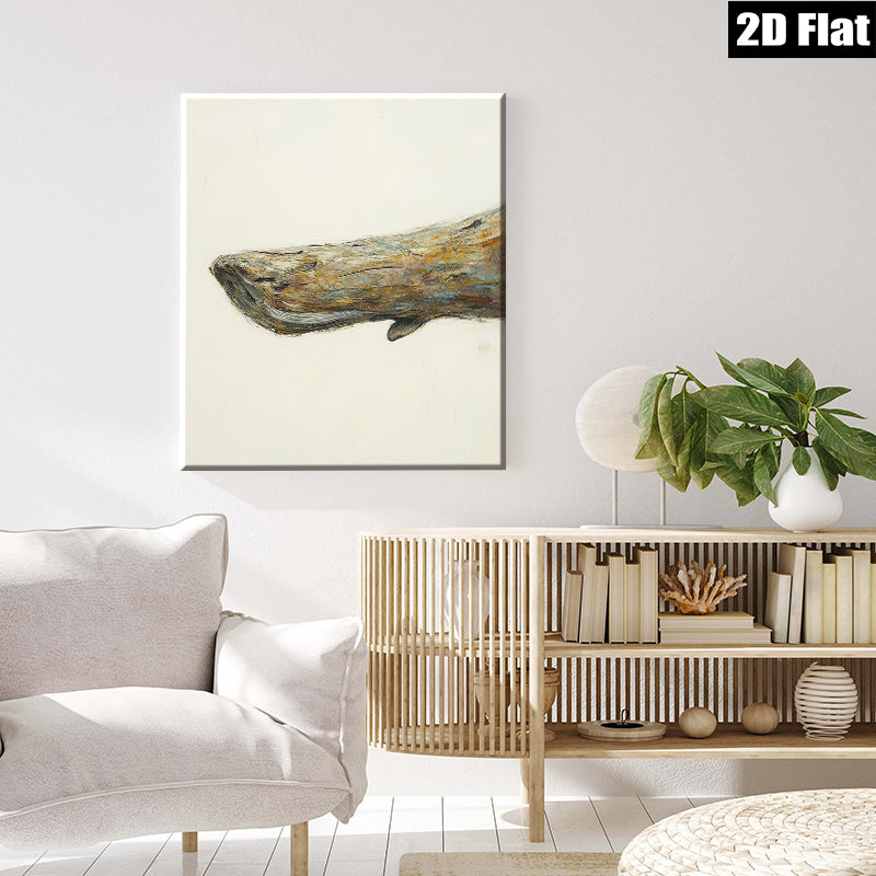 2D flat 1pc Coastal Whale Painting Ocean Art for Living Room Bedroom Wall Decor Farmhouse Style Modern Canvas Prints Gallery Wrapped Ready to Hang