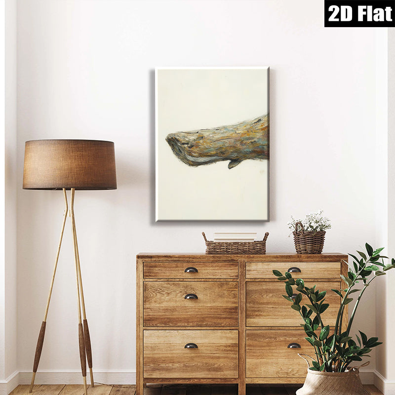 2D flat 1pc Coastal Whale Painting Ocean Art for Living Room Bedroom Wall Decor Farmhouse Style Modern Canvas Prints Gallery Wrapped Ready to Hang