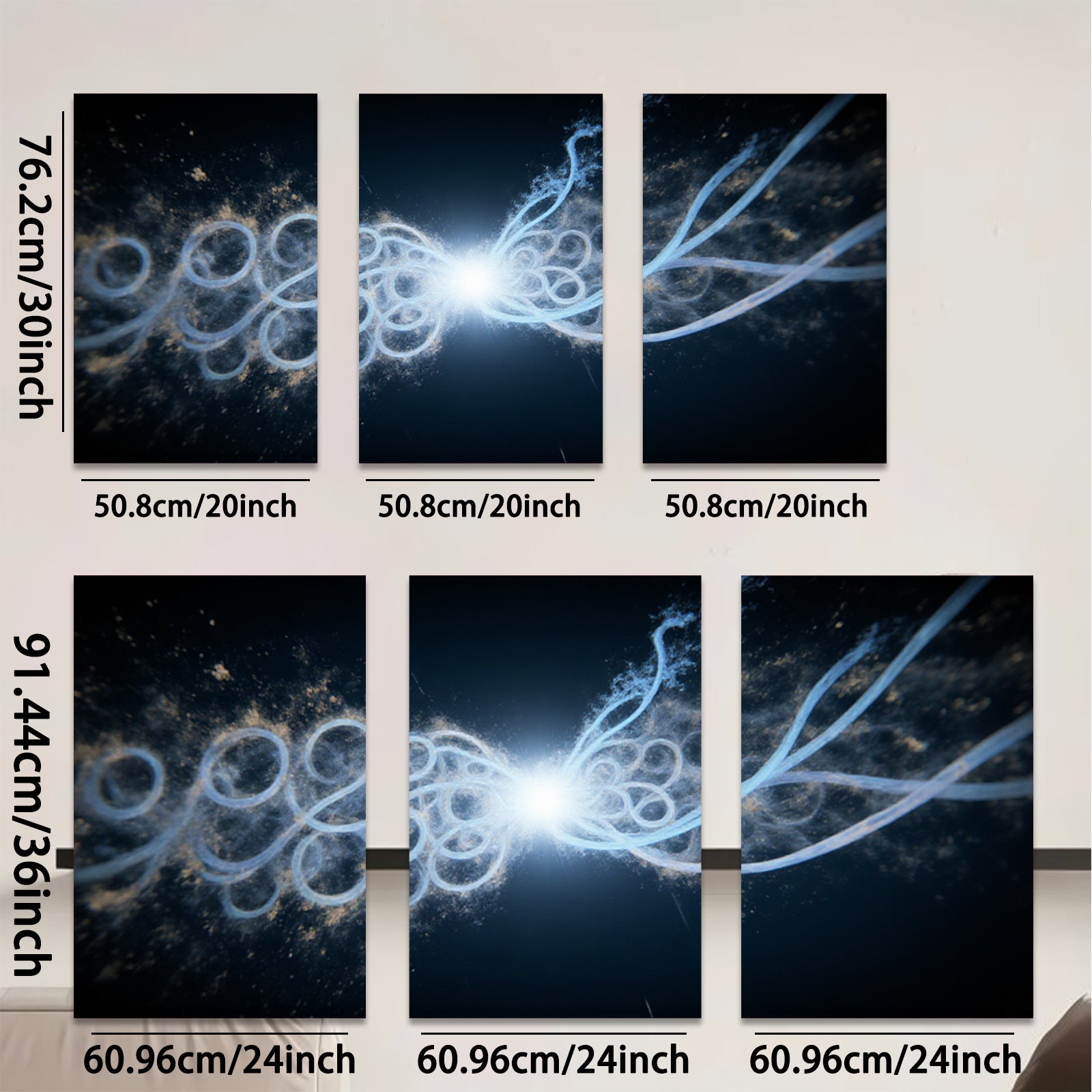 2D flat 1pc Cosmic Burst Energy Flow Abstract Wall Art for Living Room Bedroom Home Decor Modern Canvas Prints Gallery Wrapped Ready to Hang farmhouse style