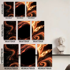 2D flat 1pc Cosmic Whirlpool Abstract Wall Art for Living Room Bedroom Home Decor Modern Canvas Prints Gallery Wrapped Ready to Hang Trending Now