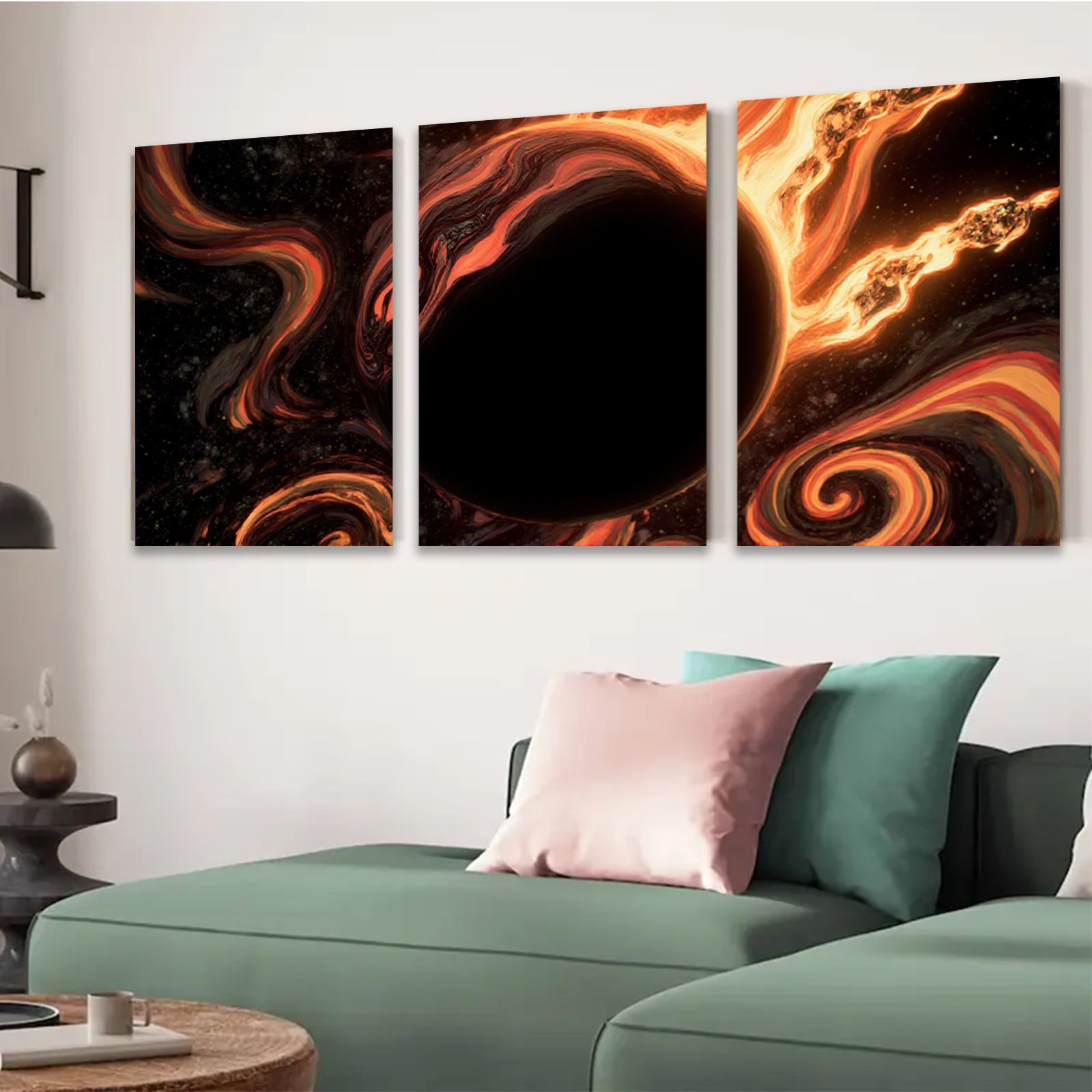 2D flat 1pc Cosmic Whirlpool Abstract Wall Art for Living Room Bedroom Home Decor Modern Canvas Prints Gallery Wrapped Ready to Hang Trending Now
