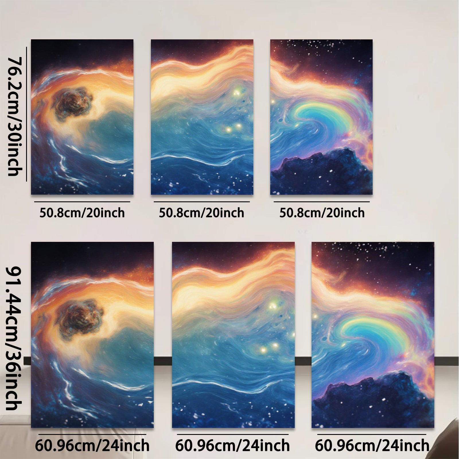 2D flat 1pc Cosmic Whirlpool Galaxy Abstract Canvas Wall Art Decor for Living Room Bedroom Modern Farmhouse Gallery Wrapped Timeless Elegance