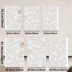 2D flat 1pc Cracked Porcelain Wall Art Distressed Texture Modern Farmhouse Decor Living Room Bedroom Gallery Wrapped Canvas Prints Large Size