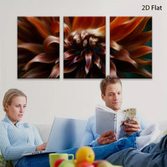 2D flat 1pc Crimson Dahlia Bloom Floral Wall Art Canvas Print Home Decor Living Room Bedroom Modern Farmhouse Style Gallery Wrapped Ready to Hang