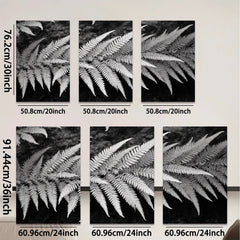2D flat 1pc Delicate Fern Fronds Botanical Wall Art Living Room Bedroom Decor Gallery Wrapped Canvas Prints Modern Farmhouse Aesthetic Nature Inspired Cozy Home Refresh