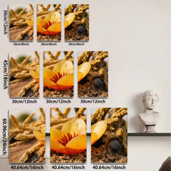 2D flat 1pc Desert Bloom Cactus Flower Southwestern Wall Art Living Room Bedroom Decor Rustic Farmhouse Style Canvas Prints Modern Home Decorations