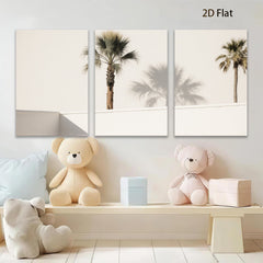2D flat 1pc Desert Palm Shadows Modern Wall Art Living Room Bedroom Home Decor Canvas Prints Farmhouse Style Coastal Chic Gallery Wrapped Ready to Hang