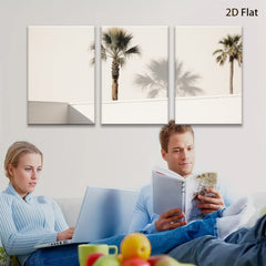 2D flat 1pc Desert Palm Shadows Modern Wall Art Living Room Bedroom Home Decor Canvas Prints Farmhouse Style Coastal Chic Gallery Wrapped Ready to Hang