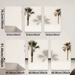 2D flat 1pc Desert Palm Shadows Modern Wall Art Living Room Bedroom Home Decor Canvas Prints Farmhouse Style Coastal Chic Gallery Wrapped Ready to Hang