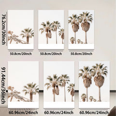 2D flat 1pc Desert Palm Trees Landscape Wall Art Canvas Prints for Living Room Bedroom Home Decor Farmhouse Style Modern Minimalist Gallery Wrapped