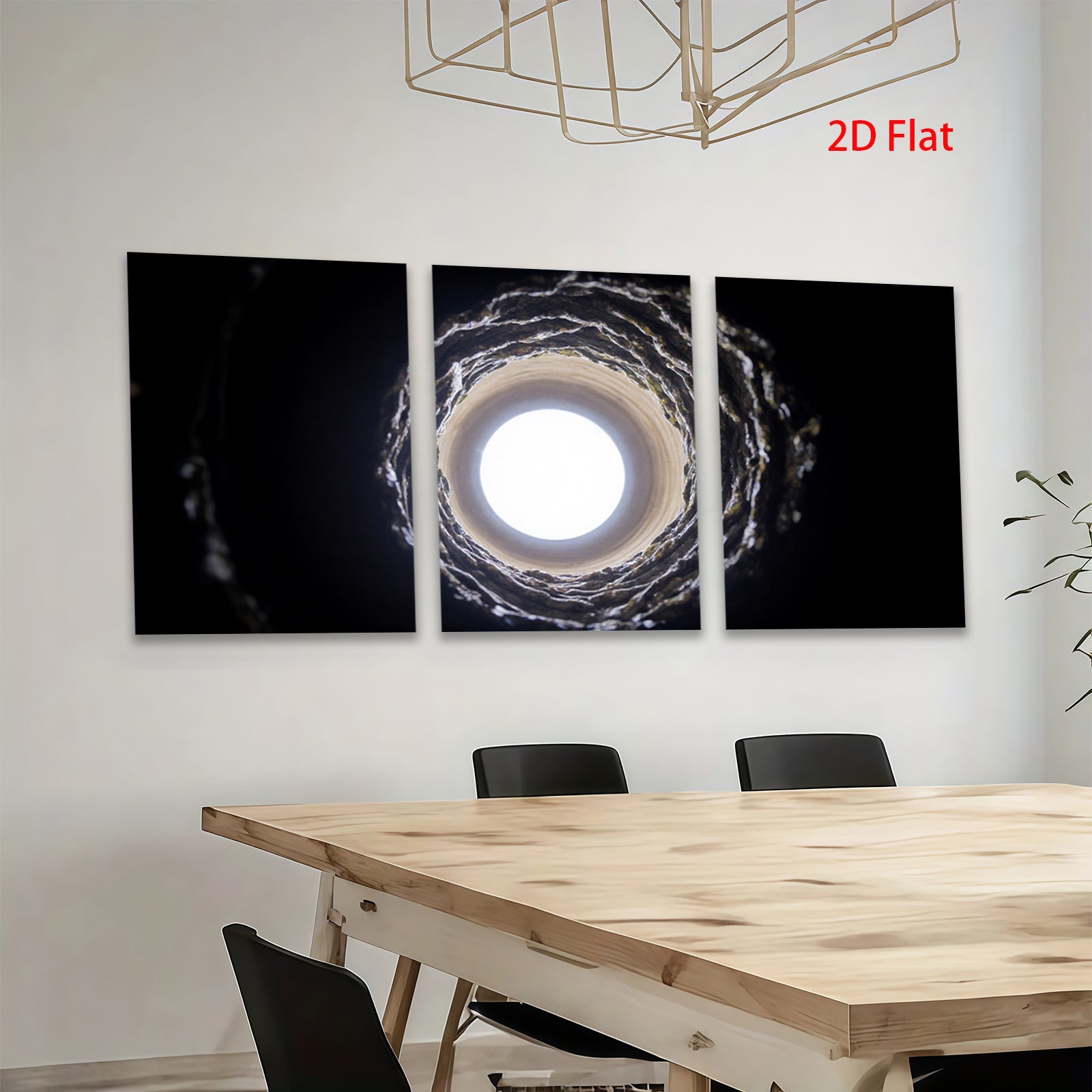 2D flat 1pc Dramatic Light Tunnel Abstract Wall Art for Living Room Bedroom Modern Farmhouse Decor Gallery Wrapped Canvas Prints Trending Now Coastal Aesthetic