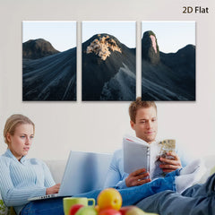 2D flat 1pc Dramatic Mountainscape Abstract Wall Art Living Room Bedroom Decor Gallery Wrapped Canvas Prints Modern Farmhouse Style Coastal Home D��cor Trending Now