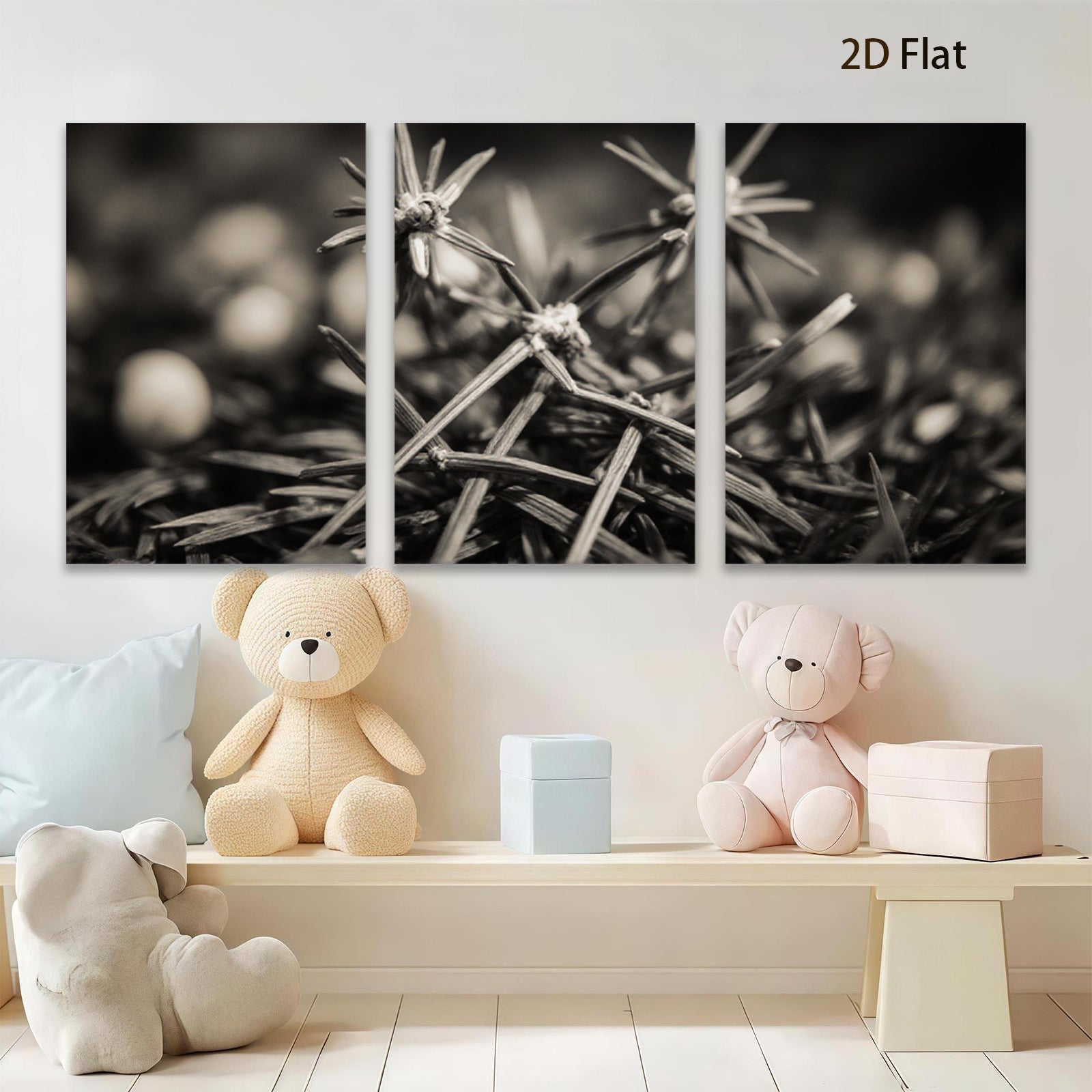 2D flat 1pc Dried Seed Heads Botanical Wall Art Farmhouse Decor Living Room Bedroom Gallery Wrapped Canvas Print Modern Minimalist Art Coastal Chic Rustic Textured Aesthetic
